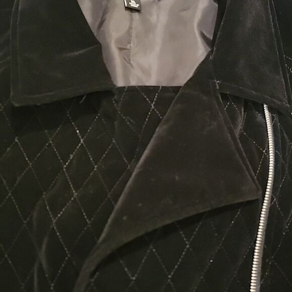 Roz & Ali Black Quilted Women's Jacket sz XL - Picture 8 of 10